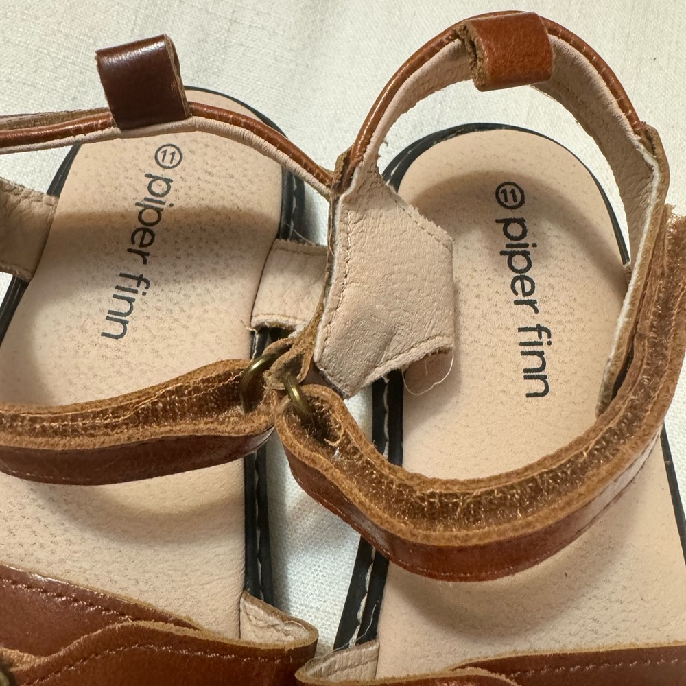 Piper Finn | Lug Soled Sandal in Cognac | 11 - Picture 5 of 6